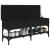 Bancă de pantofi, negru, 102x32x45 cm, lemn prelucrat GartenMobel Dekor