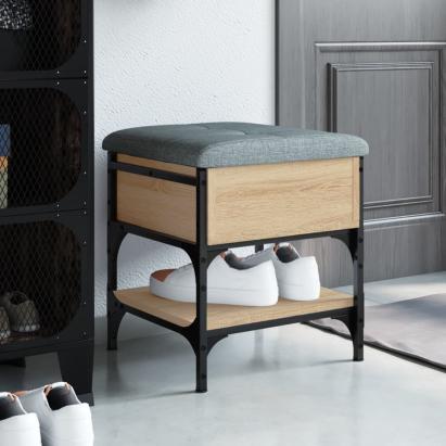 Bancă pentru pantofi stejar sonoma 42x42x45 cm lemn prelucrat GartenMobel Dekor