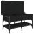 Bancă de pantofi, negru, 82x42x45 cm, lemn prelucrat GartenMobel Dekor