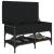 Bancă de pantofi, negru, 82x42x45 cm, lemn prelucrat GartenMobel Dekor