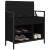 Bancă de pantofi, negru, 65,5x32x57,5 cm, lemn prelucrat GartenMobel Dekor