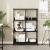 Bibliotecă, negru, 78,5x33x117,5 cm, lemn prelucrat GartenMobel Dekor