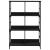 Bibliotecă, negru, 78,5x33x117,5 cm, lemn prelucrat GartenMobel Dekor