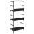 Bibliotecă, negru, 50x33x117,5 cm, lemn prelucrat GartenMobel Dekor