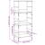 Raft de cărți gri sonoma 50x33x117,5 cm lemn prelucrat GartenMobel Dekor