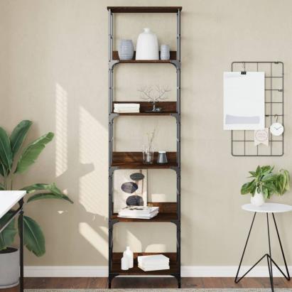 Bibliotecă, stejar maro, 50x33x188,5 cm, lemn prelucrat GartenMobel Dekor