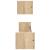 Rafturi de perete cu bare, 2 buc, stejar sonoma, 80x16x14 cm GartenMobel Dekor