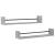 Rafturi de perete cu bare, 2 buc, gri sonoma, 80x16x14 cm GartenMobel Dekor