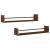 Rafturi de perete cu bare 2 buc, maro, 80x16x14 cm, stejar GartenMobel Dekor