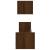 Rafturi de perete cu bare 2 buc, maro, 80x16x14 cm, stejar GartenMobel Dekor