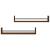 Rafturi de perete cu bare 2 buc, maro, 80x16x14 cm, stejar GartenMobel Dekor