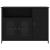 Servantă, negru, 100x35x75 cm, lemn prelucrat GartenMobel Dekor