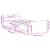 Cadru de pat mic single, negru, 75x190 cm, lemn prelucrat GartenMobel Dekor