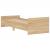 Cadru de pat mic single stejar sonoma 75x190 cm lemn prelucrat GartenMobel Dekor
