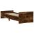 Cadru de pat mic single stejar fumuriu 75x190 cm lemn prelucrat GartenMobel Dekor