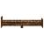 Cadru de pat mic single stejar fumuriu 75x190 cm lemn prelucrat GartenMobel Dekor
