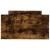 Cadru de pat mic single stejar fumuriu 75x190 cm lemn prelucrat GartenMobel Dekor