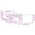 Cadru de pat mic single stejar fumuriu 75x190 cm lemn prelucrat GartenMobel Dekor
