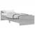 Cadru de pat mic single sonoma gri 75x190 cm lemn prelucrat GartenMobel Dekor