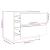 Noptiere, 2 buc., alb, 40x31x35,5 cm, lemn masiv de pin GartenMobel Dekor
