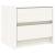 Noptiere, 2 buc., alb, 40x31x35,5 cm, lemn masiv de pin GartenMobel Dekor