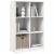 Bibliotecă, alb, 70x33x110 cm, lemn masiv de pin GartenMobel Dekor