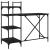 Birou pentru computer cu rafturi negru 120x47x109 cm GartenMobel Dekor