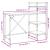 Birou pentru computer cu rafturi stejar maro 120x47x109 cm GartenMobel Dekor