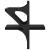 Rafturi de perete cu bare, 2 buc, negru, 20x25x30 cm GartenMobel Dekor