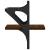 Rafturi de perete cu bare, 2 buc., stejar maro, 20x25x30 cm GartenMobel Dekor