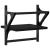 Rafturi de perete cu bare, 2 buc, negru, 30x25x30 cm GartenMobel Dekor