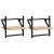 Rafturi de perete cu bare, 2 buc, stejar sonoma, 30x25x30 cm GartenMobel Dekor
