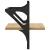 Rafturi de perete cu bare, 2 buc, stejar sonoma, 30x25x30 cm GartenMobel Dekor