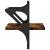 Rafturi de perete cu bare 2 buc., stejar fumuriu, 30x25x30 cm GartenMobel Dekor