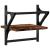 Rafturi de perete cu bare 2 buc., stejar fumuriu, 30x25x30 cm GartenMobel Dekor