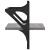 Rafturi de perete cu bare, 2 buc., gri sonoma, 30x25x30 cm GartenMobel Dekor