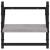 Rafturi de perete cu bare, 2 buc., gri sonoma, 30x25x30 cm GartenMobel Dekor