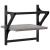 Rafturi de perete cu bare, 2 buc., gri sonoma, 30x25x30 cm GartenMobel Dekor