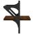 Rafturi de perete cu bare, 2 buc., stejar maro, 30x25x30 cm GartenMobel Dekor