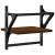 Rafturi de perete cu bare, 2 buc., stejar maro, 30x25x30 cm GartenMobel Dekor