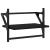 Rafturi de perete cu bare, 2 buc, negru, 40x25x30 cm GartenMobel Dekor