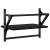 Rafturi de perete cu bare, 2 buc, negru, 40x25x30 cm GartenMobel Dekor