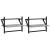 Rafturi de perete cu bare, 2 buc., gri sonoma, 40x25x30 cm GartenMobel Dekor