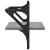 Rafturi de perete cu bare, 2 buc., gri sonoma, 40x25x30 cm GartenMobel Dekor