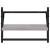 Rafturi de perete cu bare, 2 buc., gri sonoma, 40x25x30 cm GartenMobel Dekor