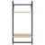 Rafturi perete cu 2 niveluri/bare 2 buc stejar sonoma30x25x65cm GartenMobel Dekor
