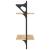 Rafturi perete cu 2 niveluri/bare 2 buc stejar sonoma30x25x65cm GartenMobel Dekor