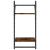 Rafturi perete 2 niveluri/bare 2 buc stejar fumuriu 30x25x65cm GartenMobel Dekor
