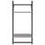 Rafturi perete 2 niveluri cu bare 2 buc. gri sonoma 30x25x65 cm GartenMobel Dekor