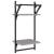 Rafturi perete 2 niveluri cu bare 2 buc. gri sonoma 30x25x65 cm GartenMobel Dekor